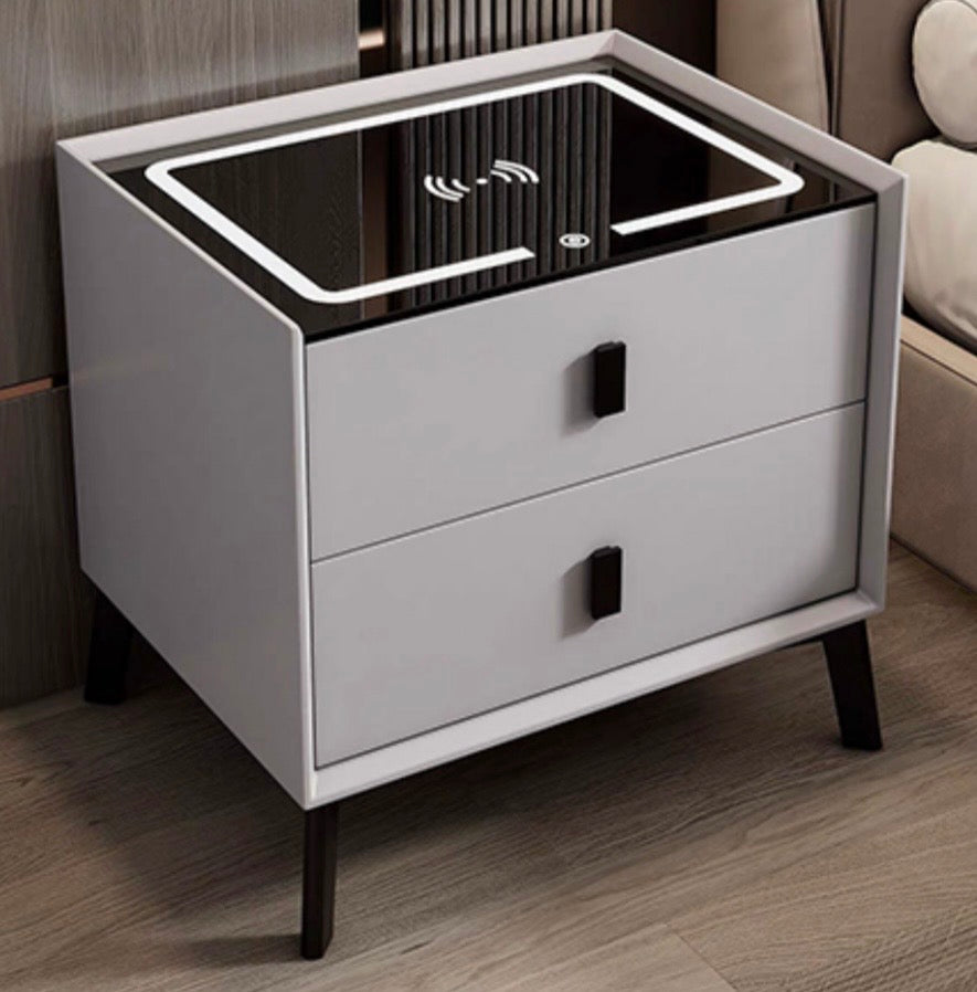 Wireless charger bedside table