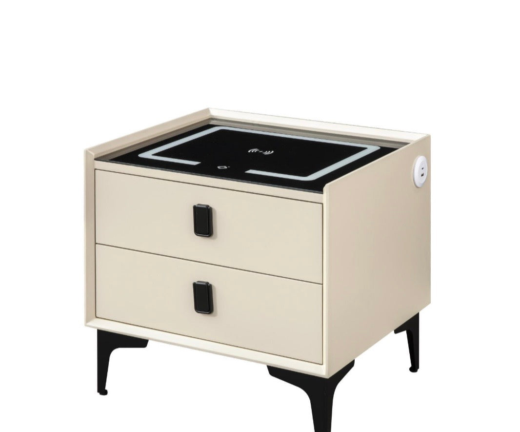 Wireless charger bedside table